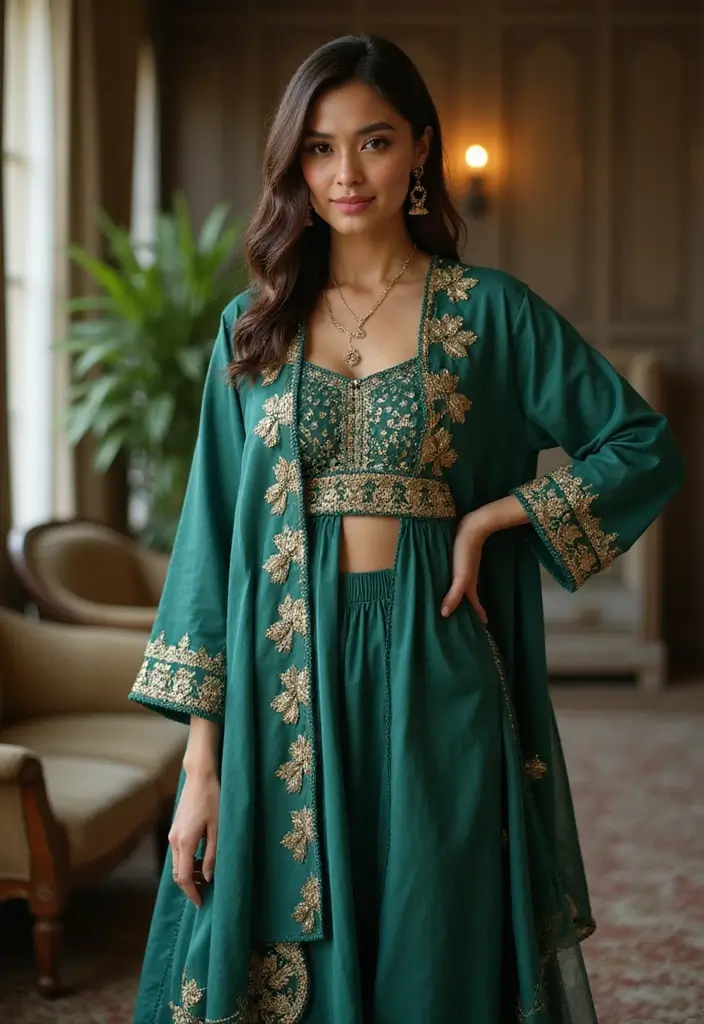 25 Trendy Kurtas Sets for Women That Elevate Everyday Ethnic Wear - 15. Layered Luxury: The Kurta with Inner Tunic