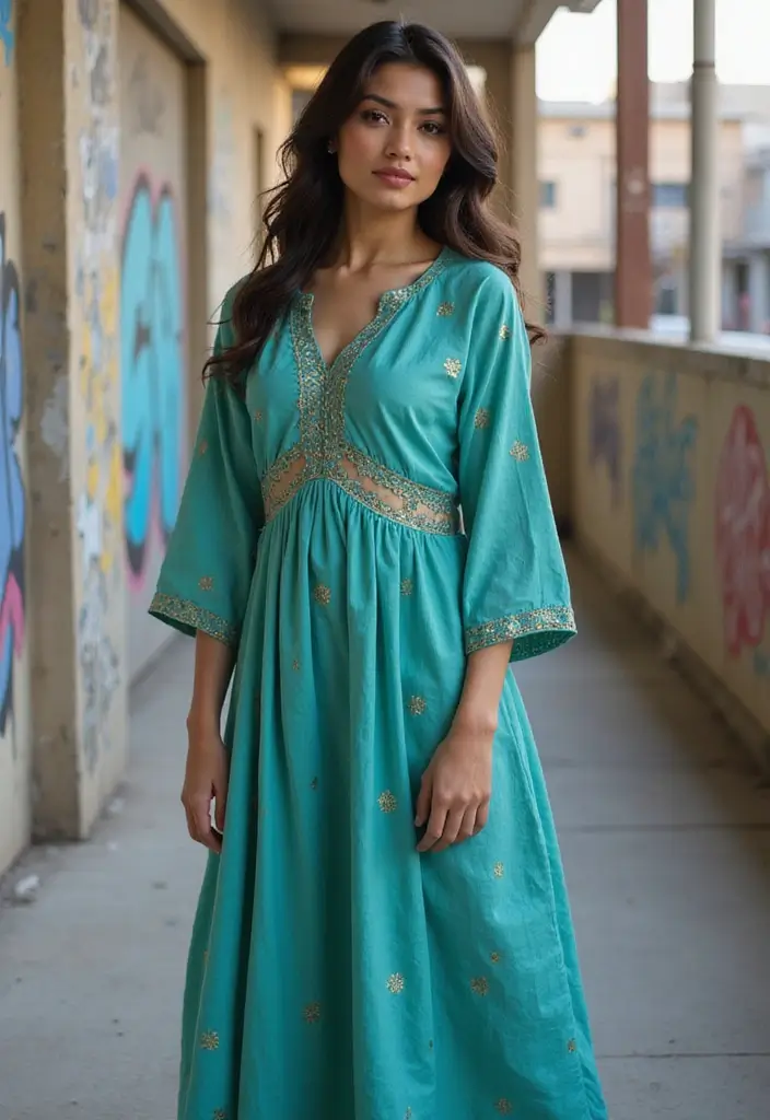 25 Trendy Kurtas Sets for Women That Elevate Everyday Ethnic Wear - 19. Ethnic Yet Edgy: The Kurta with Cut-Outs