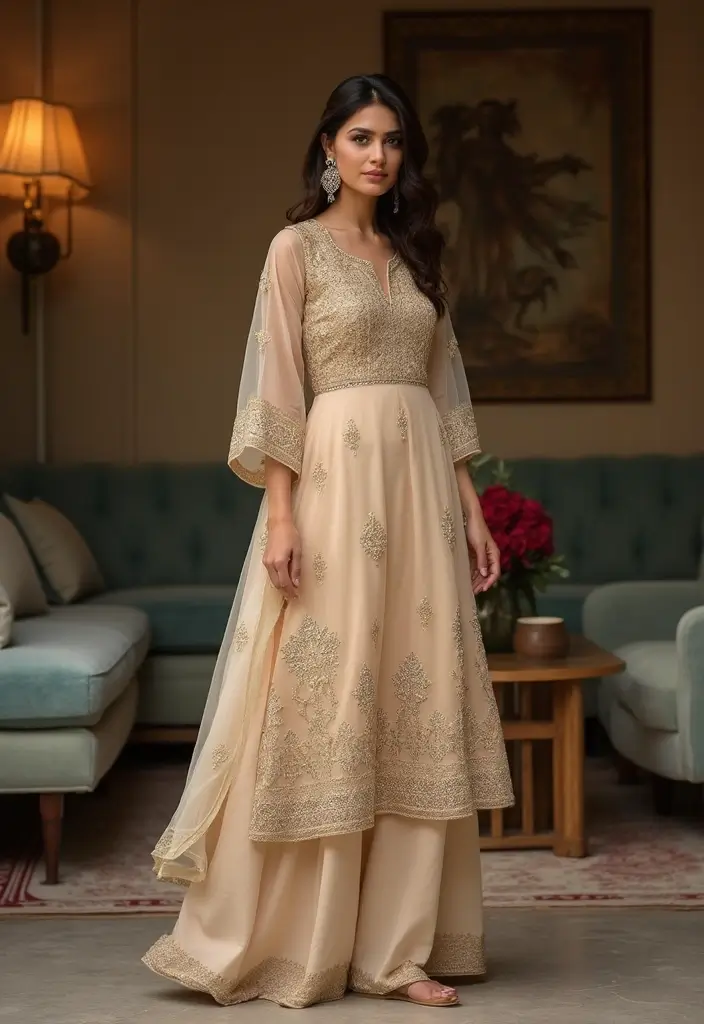 25 Trendy Kurtas Sets for Women That Elevate Everyday Ethnic Wear - 20. Luxe Look: The Silk Kurta Set