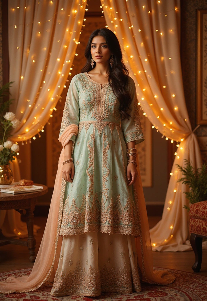 25 Trendy Kurtas Sets for Women That Elevate Everyday Ethnic Wear - 25. Festive Favorite: The Embellished Kurta