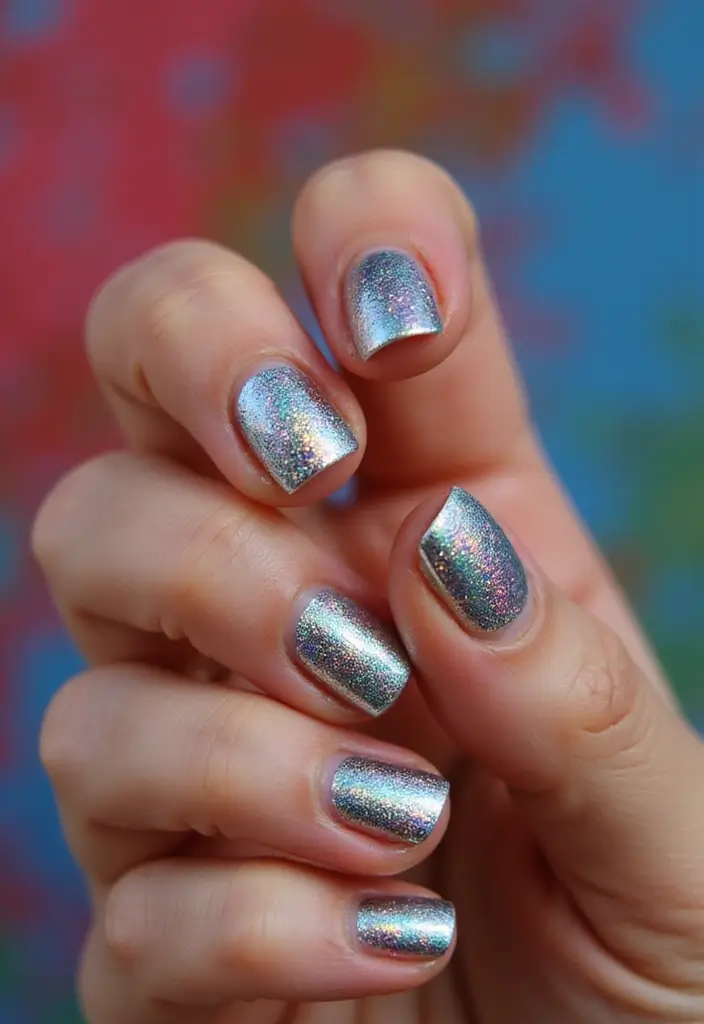 18 Stunning Chrome Nail Inspo Ideas That Will Make You Want to Try Them All! - 10. Chrome Nail Foils