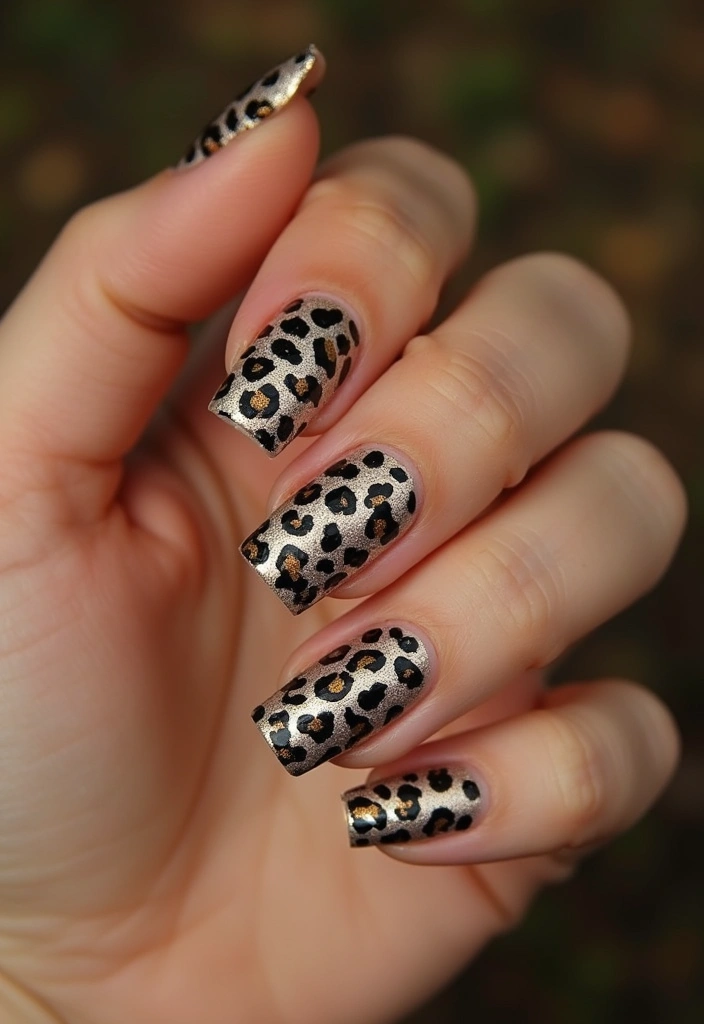 18 Stunning Chrome Nail Inspo Ideas That Will Make You Want to Try Them All! - 12. Chrome Animal Prints