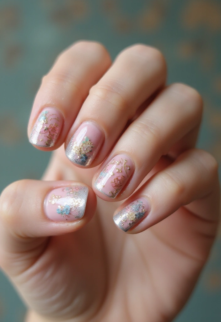 18 Stunning Chrome Nail Inspo Ideas That Will Make You Want to Try Them All! - 13. Vintage-Inspired Chrome Nails