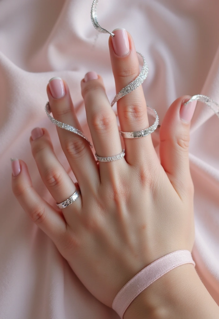 18 Stunning Chrome Nail Inspo Ideas That Will Make You Want to Try Them All! - 16. Chrome Nail Ribbons