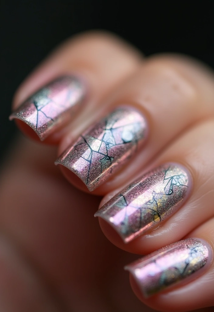18 Stunning Chrome Nail Inspo Ideas That Will Make You Want to Try Them All! - 7. Geometric Chrome Designs