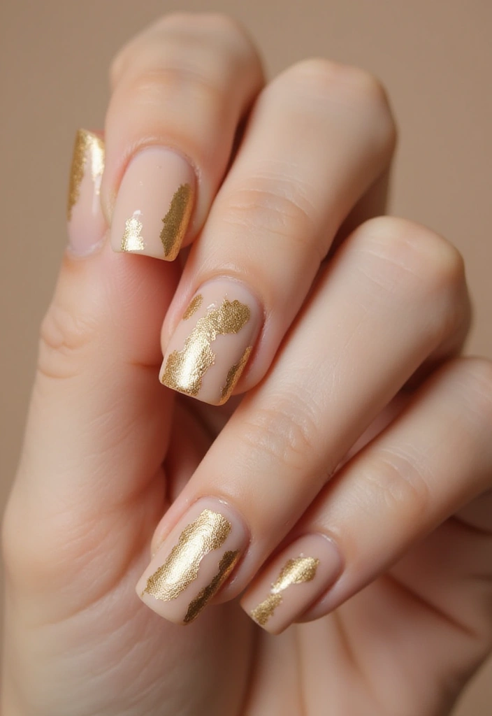 19 Stunning Gold Nail Inspo Designs That Will Make You Shine! - 2. Elegant Gold Foil