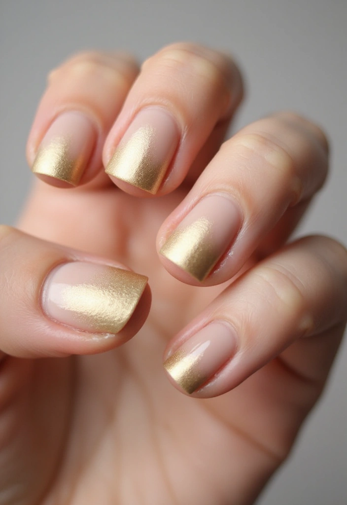 19 Stunning Gold Nail Inspo Designs That Will Make You Shine! - 4. Majestic Gold Ombre