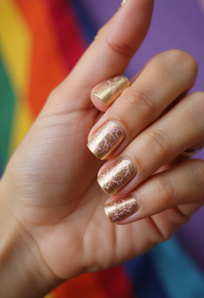 19 Stunning Nail Art Ideas for Indian Brides That Will Dazzle on Their Wedding Day! - 5. Glorious Geometric Patterns