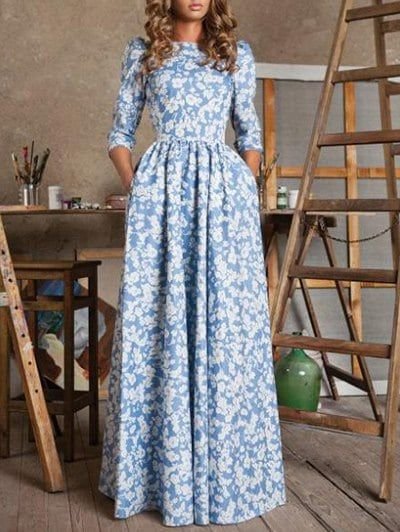 20 Ethnic Maxi Dresses That Bring Vintage Charm to Modern Fashion! - Elegant Mint with Modern Touch
