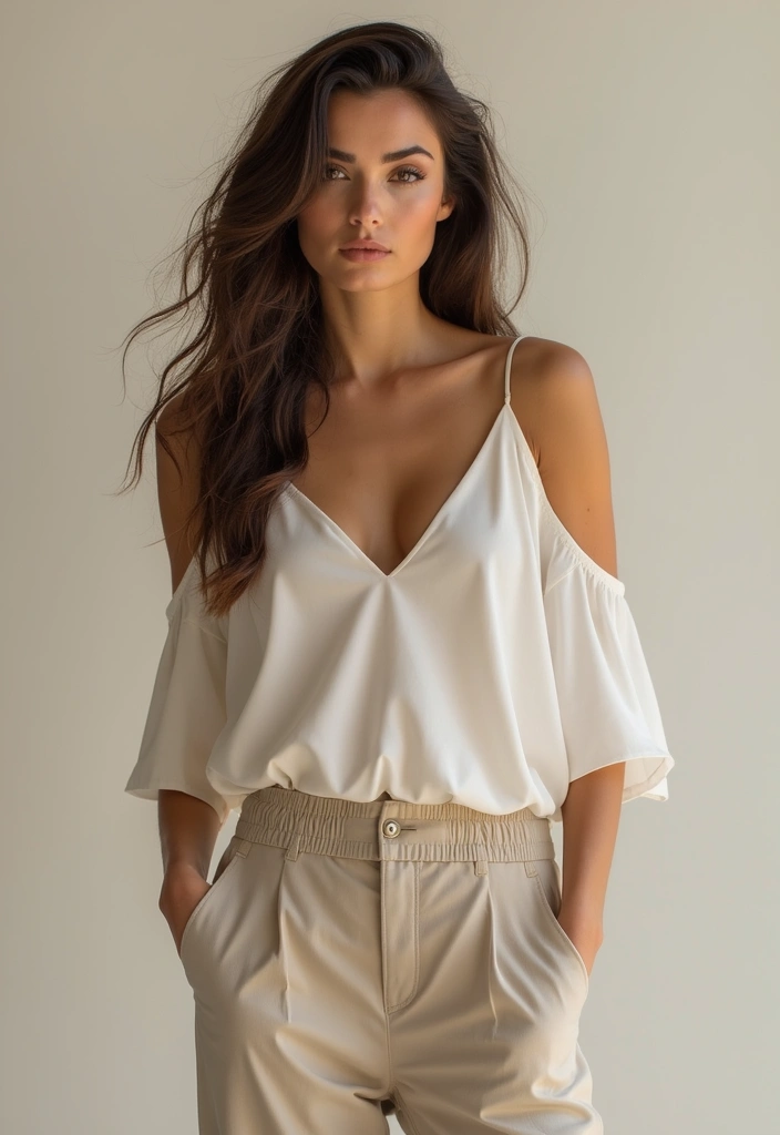 20 Interview Outfits That Will Land You the Job (You Won't Believe #5!) - 14. Flowy Top with Tapered Pants