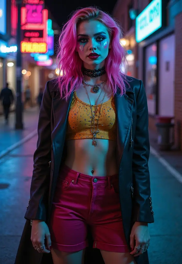 20 Mind-Blowing Clown Makeup Looks That'll Make You the Star of Every Party! - 18. Punk Clown