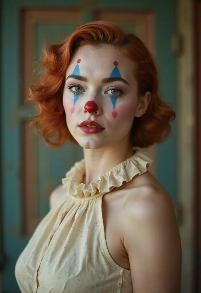 20 Mind-Blowing Clown Makeup Looks That'll Make You the Star of Every Party! - 4. Vintage Clown