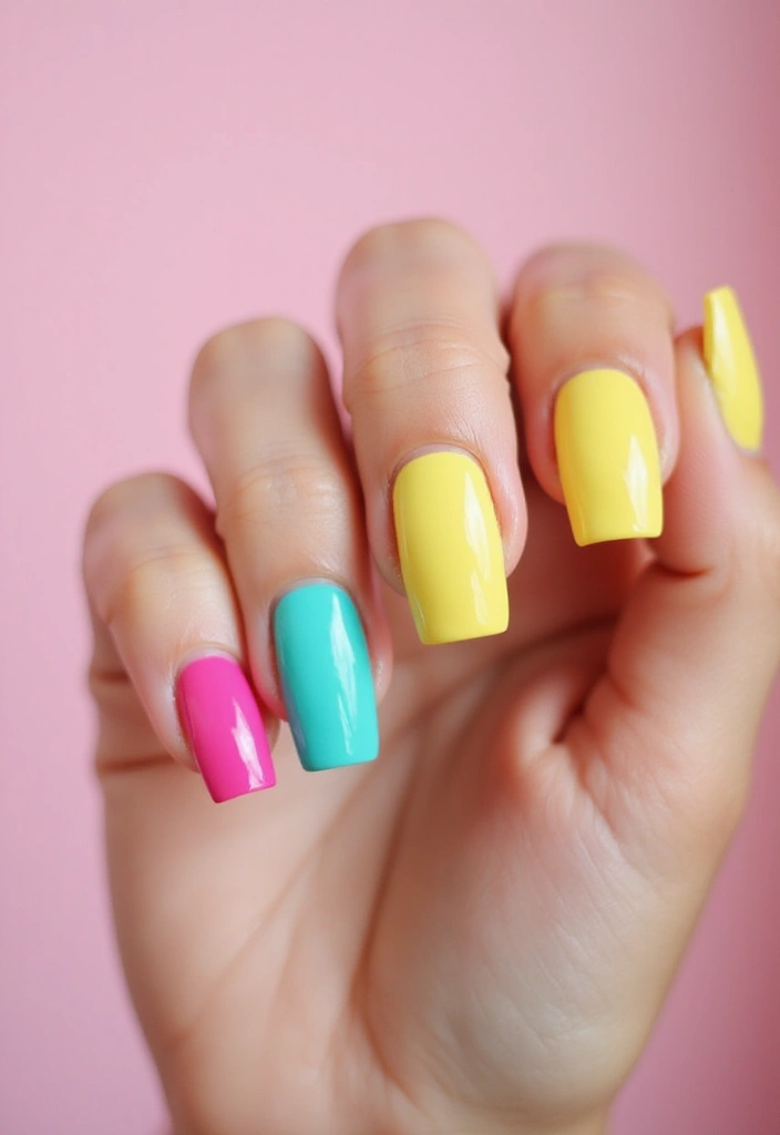 20 Stunning Nail Art Ideas So Easy, Even Beginners Can Master Them! - 1. Color Block Magic