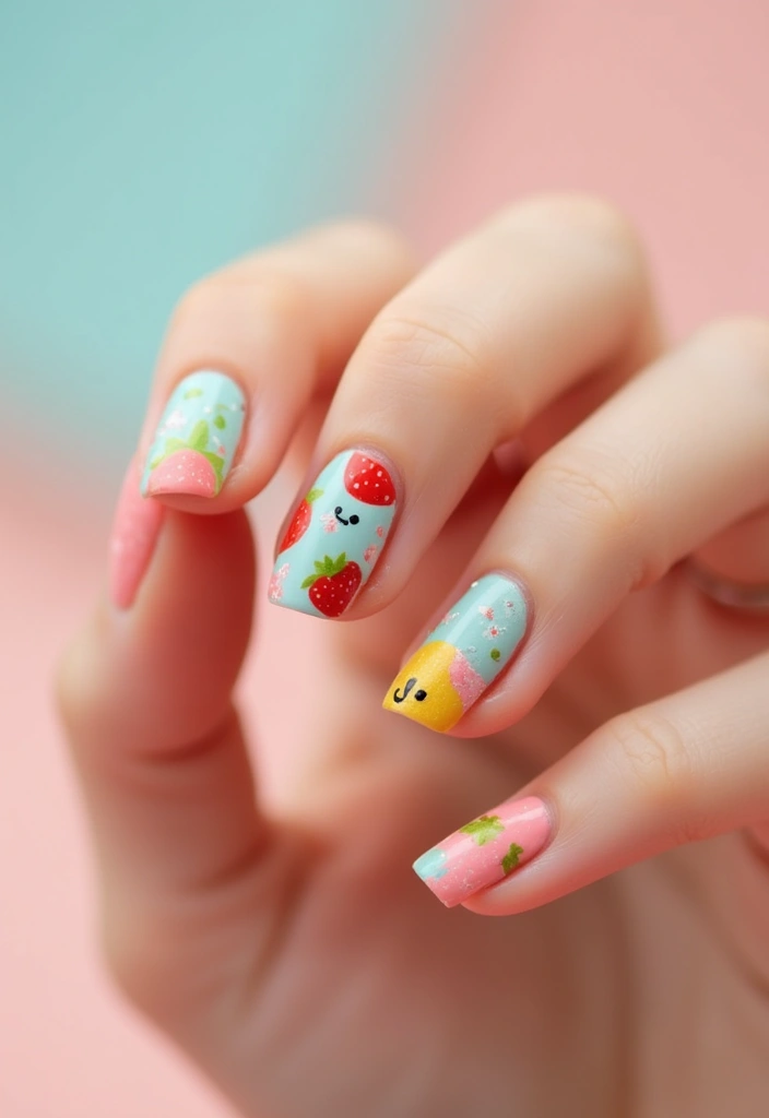 20 Stunning Nail Art Ideas So Easy, Even Beginners Can Master Them! - 12. Fun Fruit Accents
