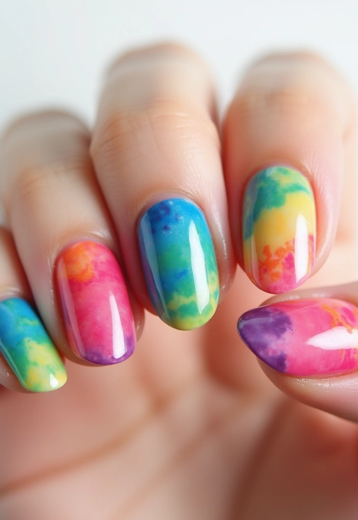 20 Stunning Nail Art Ideas So Easy, Even Beginners Can Master Them! - 12. Tie-Dye Nails