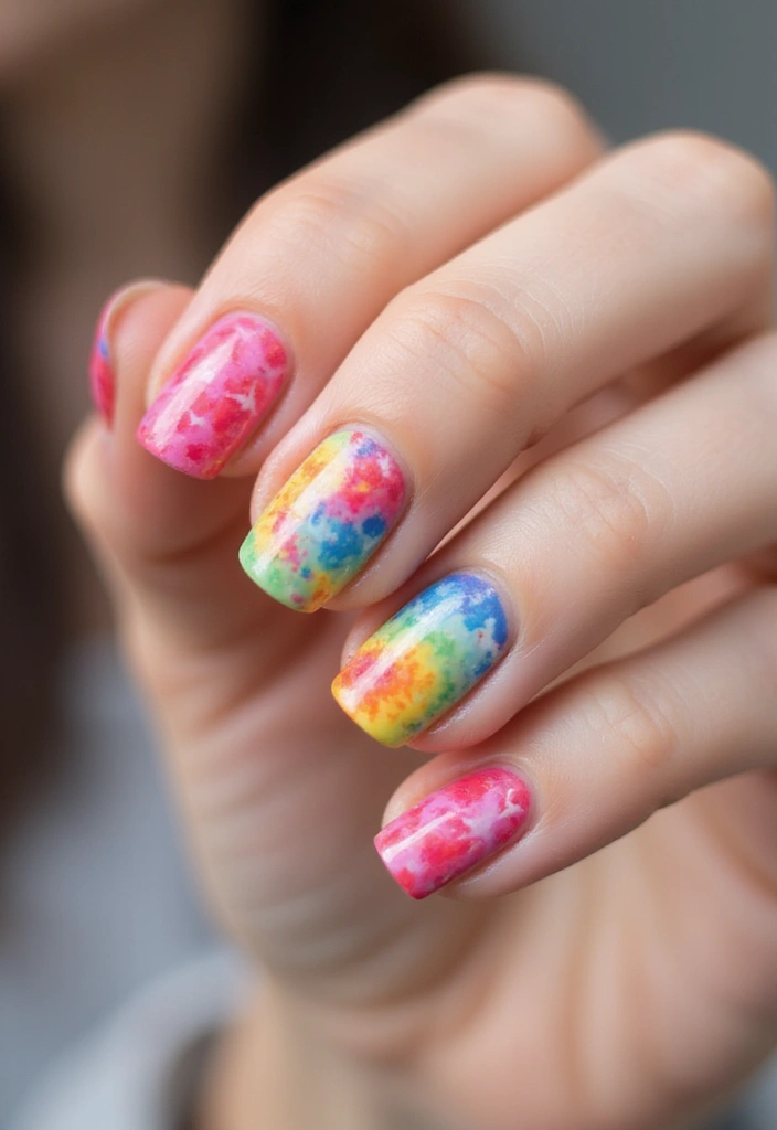 20 Stunning Nail Art Ideas So Easy, Even Beginners Can Master Them! - 13. Tie-Dye Swirl