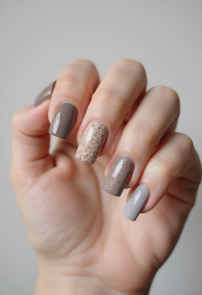 20 Stunning Nail Art Ideas So Easy, Even Beginners Can Master Them! - 14. Textured Neutrals