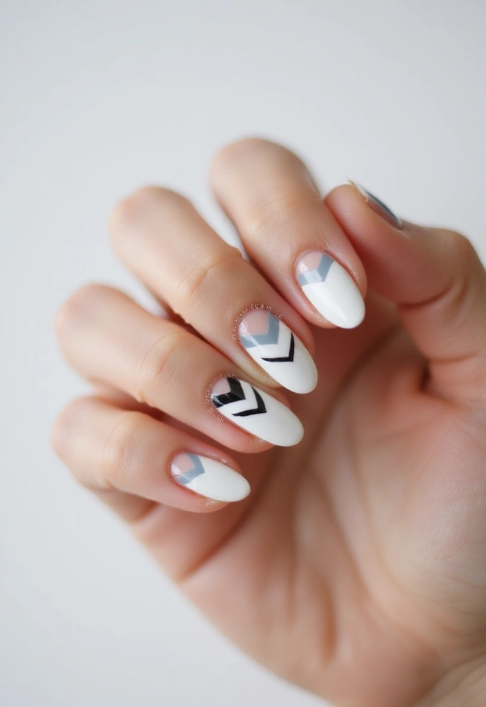 20 Stunning Nail Art Ideas So Easy, Even Beginners Can Master Them! - 18. Simple Chevrons