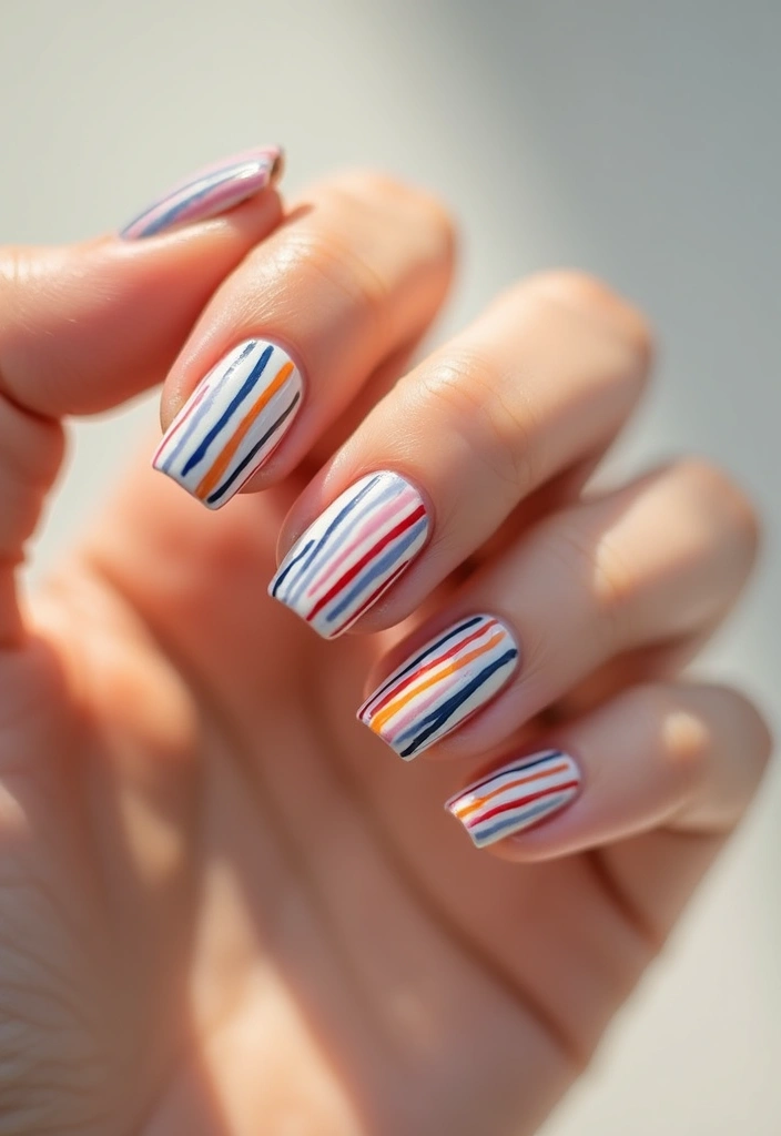 20 Stunning Nail Art Ideas So Easy, Even Beginners Can Master Them! - 2. Striped Delight