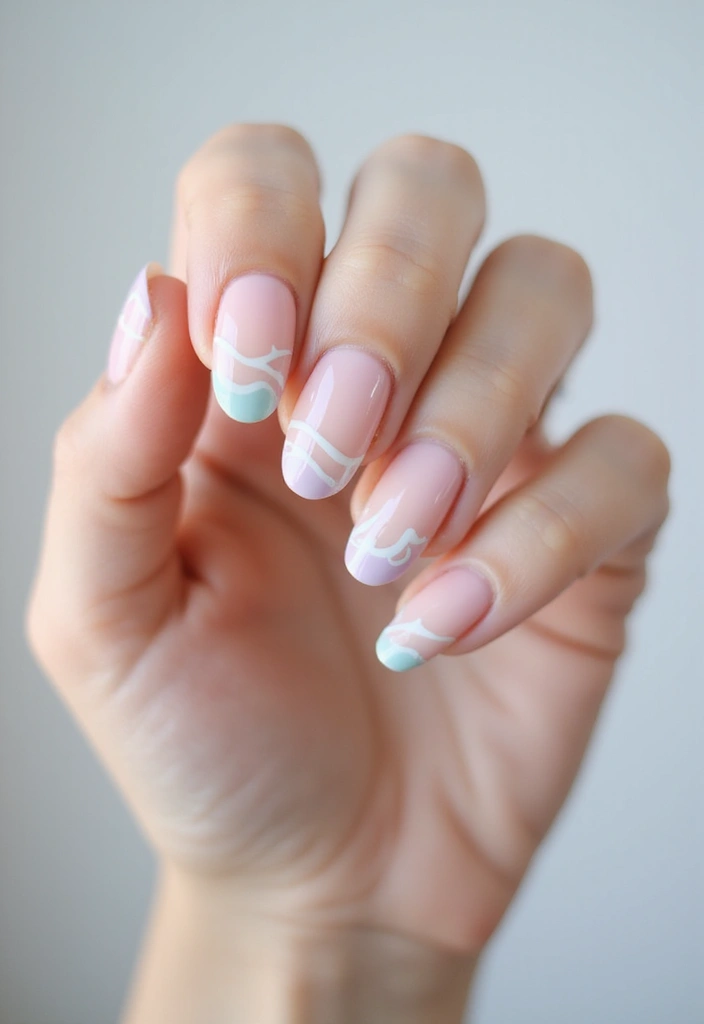 20 Stunning Nail Art Ideas So Easy, Even Beginners Can Master Them! - 20. Sweet Pastel Waves