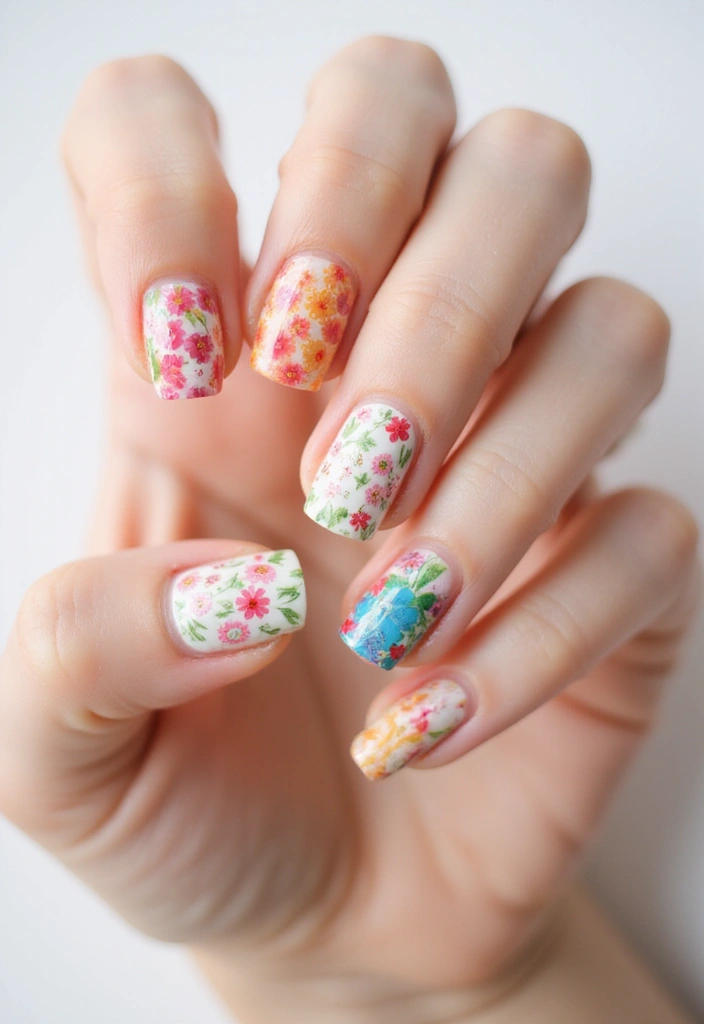 20 Stunning Nail Art Ideas So Easy, Even Beginners Can Master Them! - 3. Floral Fantasy