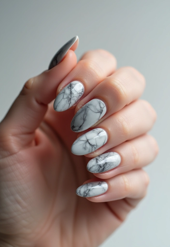 20 Stunning Nail Art Ideas So Easy, Even Beginners Can Master Them! - 4. Marble Magic