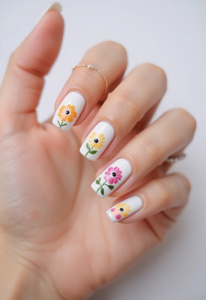 20 Stunning Nail Art Ideas So Easy, Even Beginners Can Master Them! - 5. Floral Fantasy