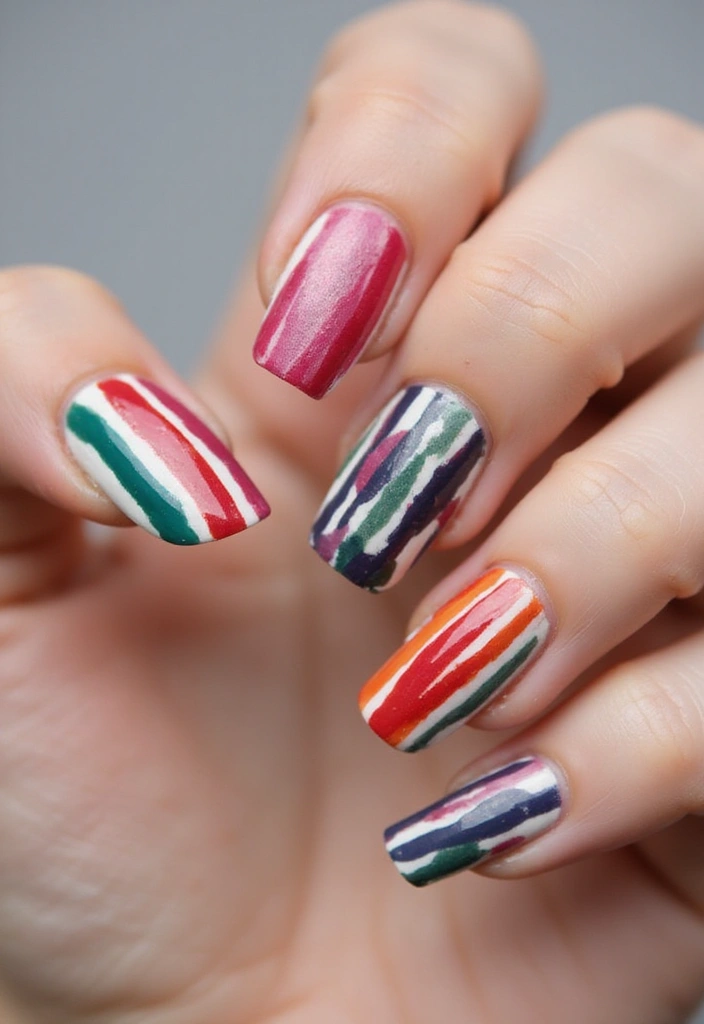 20 Stunning Nail Art Ideas So Easy, Even Beginners Can Master Them! - 6. Striped Style