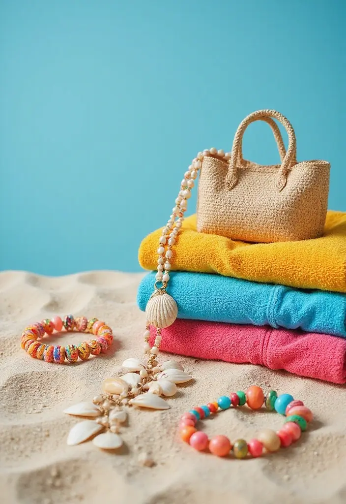 20 Stunning Vacation Outfits for the Beach That Will Make You Stand Out! - 20. Seaside-inspired Accessory Choices