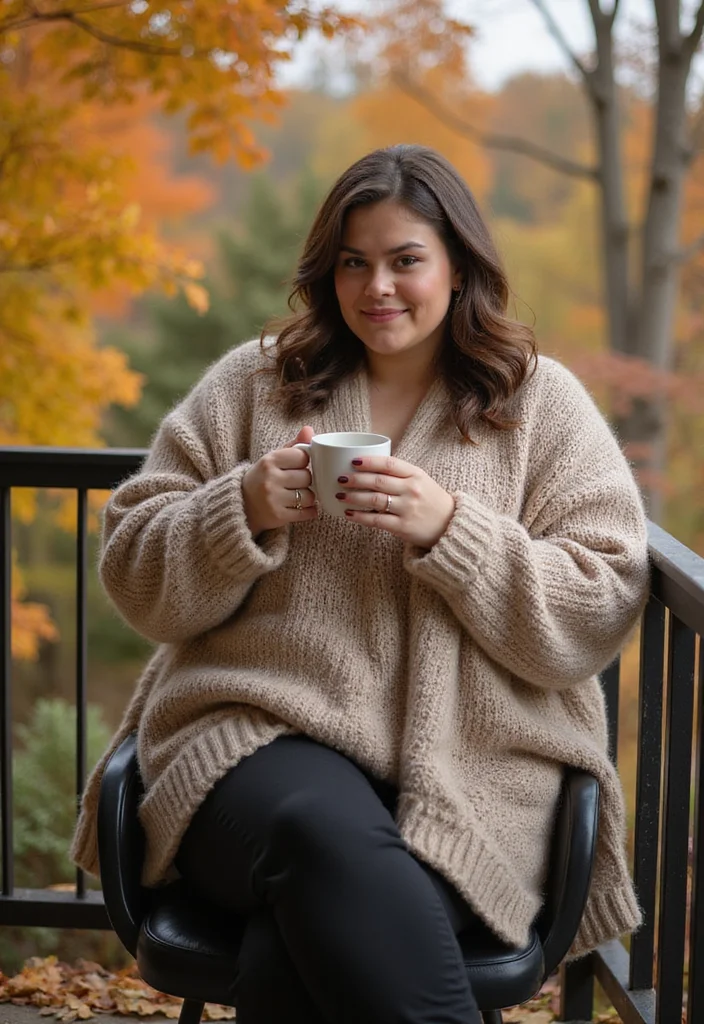 20 Trendy Plus Size Styles to Elevate Your Everyday Look! - 11. Cozy Knitwear