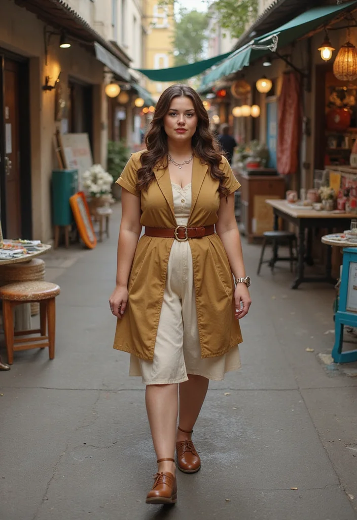20 Trendy Plus Size Styles to Elevate Your Everyday Look! - 16. Vintage Inspirations