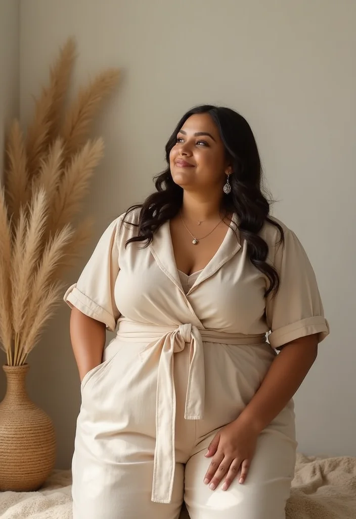 20 Trendy Plus Size Styles to Elevate Your Everyday Look! - 17. Neutral Tones