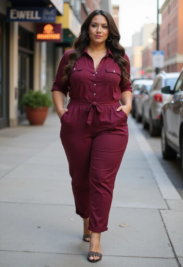 20 Trendy Plus Size Styles to Elevate Your Everyday Look! - 5. Chic Jumpsuits