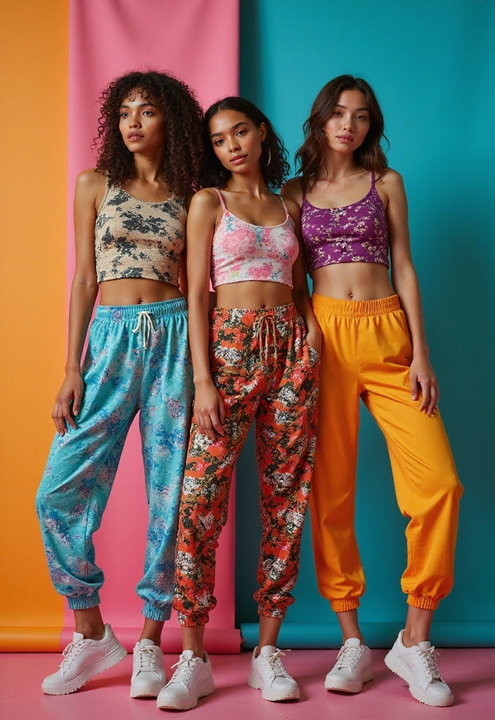 22 Aesthetic Gym Outfits for Women That'll Make You the Star of Every Workout! - 8. Fun Prints