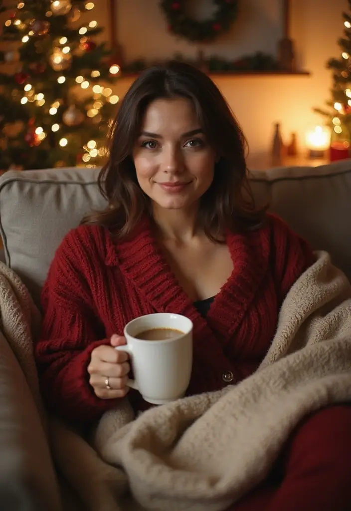 22 Festive Christmas Clothes Ideas for Women That Are Perfectly Casual and Chic! - 17. Comfortable Lounge Sets