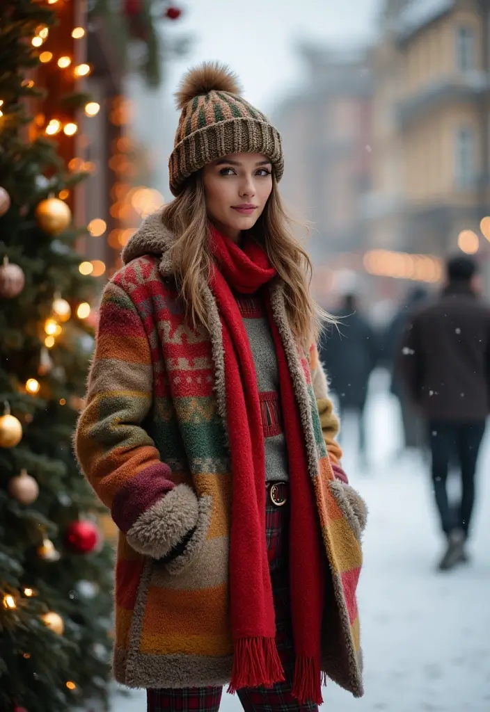 22 Festive Christmas Clothes Ideas for Women That Are Perfectly Casual and Chic! - 20. Layered Outfits