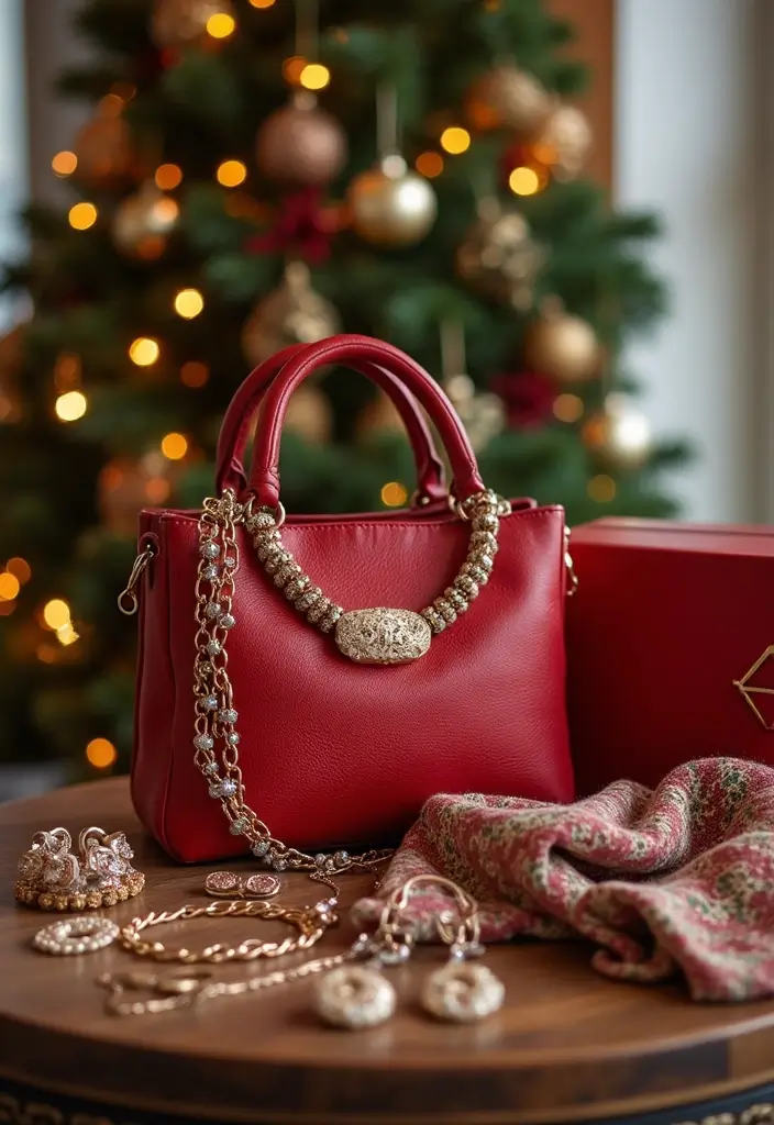 22 Festive Christmas Clothes Ideas for Women That Are Perfectly Casual and Chic! - 21. Chic Holiday Accessories