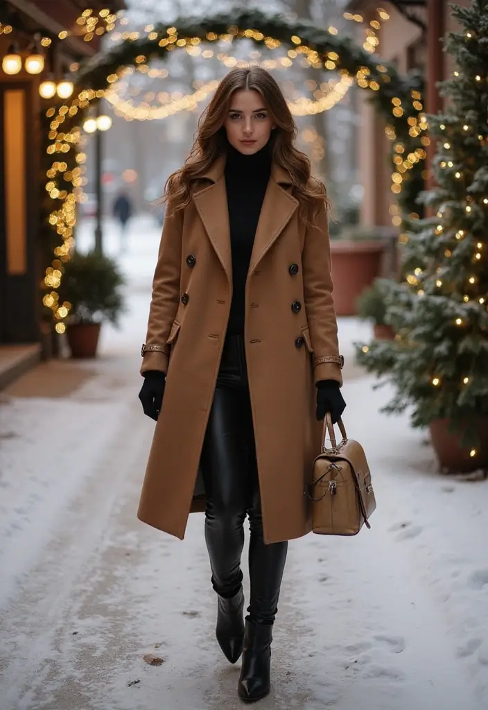 22 Festive Christmas Clothes Ideas for Women That Are Perfectly Casual and Chic! - 21. Statement Outerwear