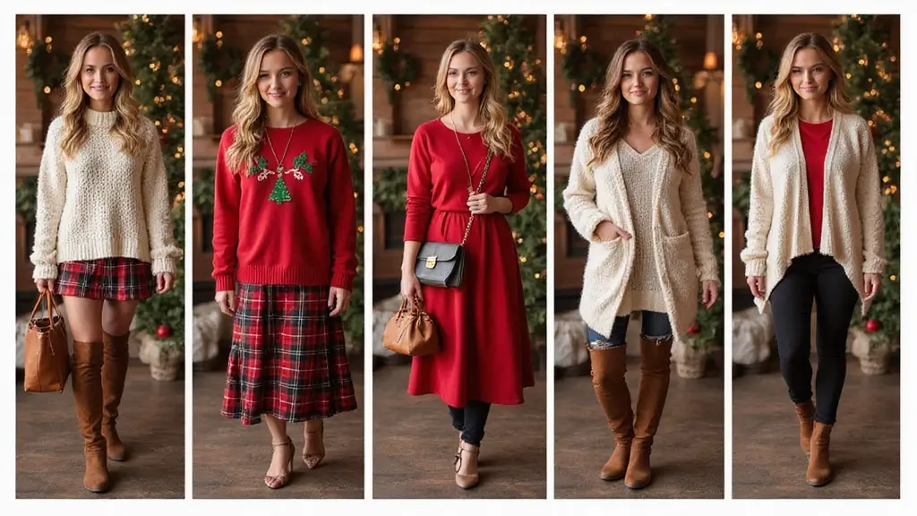 22 Festive Christmas Clothes Ideas for Women That Are Perfectly Casual and Chic! - Gleam Gather