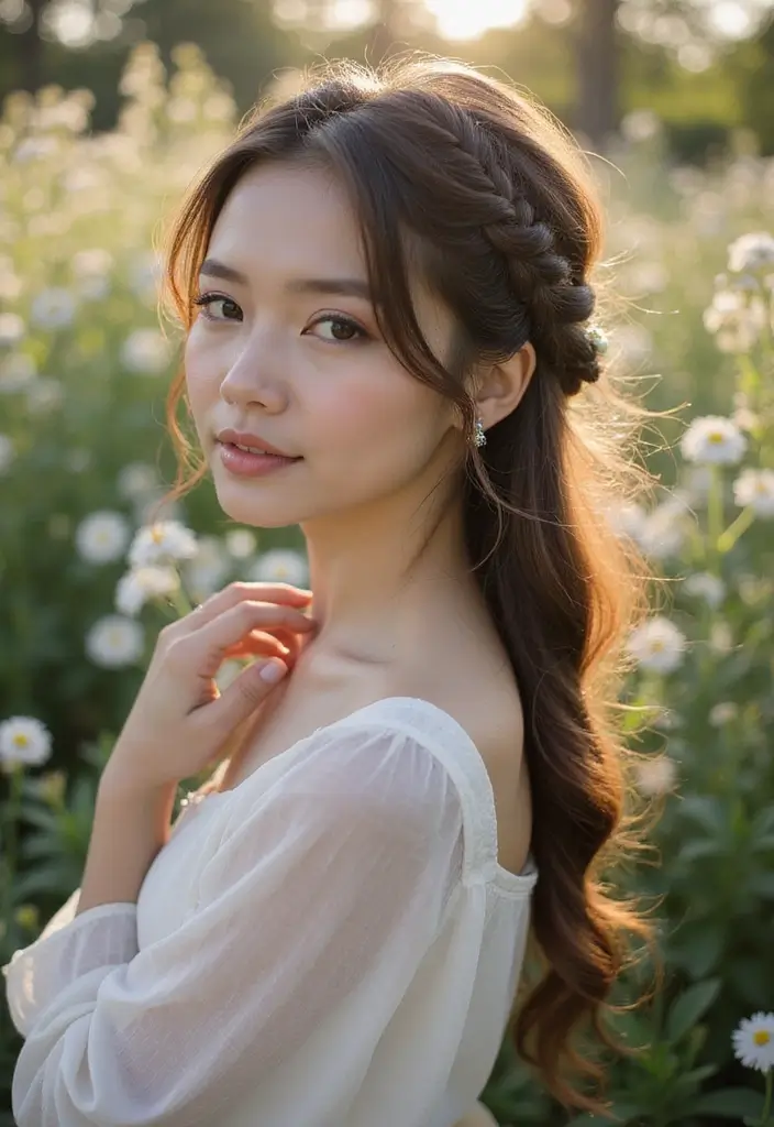 22 Stunning Shoulder Length Hair Ideas That Will Make You Want to Chop Off Your Locks! - 10. Braided Crown