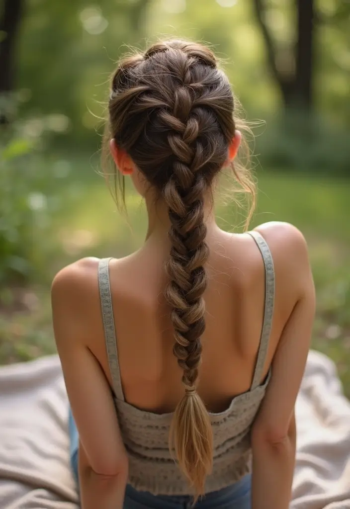 22 Stunning Shoulder Length Hair Ideas That Will Make You Want to Chop Off Your Locks! - 17. Messy Fishtail Braid