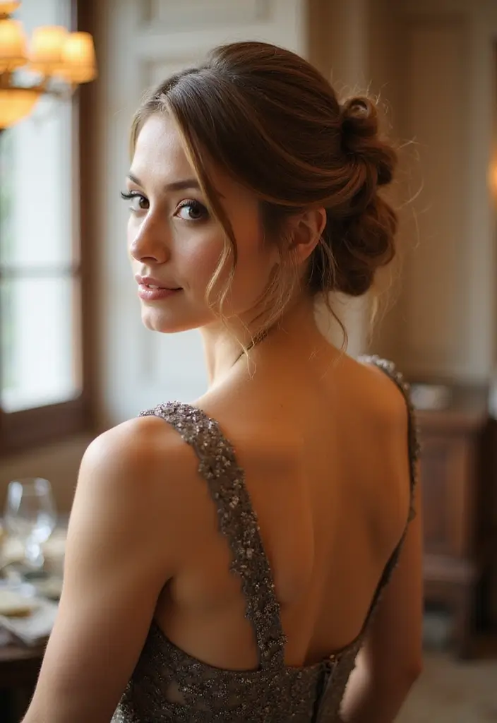 22 Stunning Shoulder Length Hair Ideas That Will Make You Want to Chop Off Your Locks! - 19. Twisted Updo