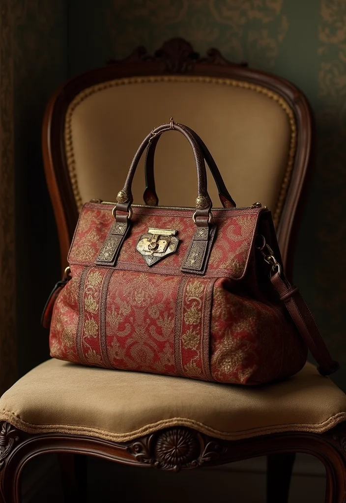 24 Essential Luxury Women Fashion Accessories Every Woman Needs in Her Closet! - 18. Vintage Brocade Bag