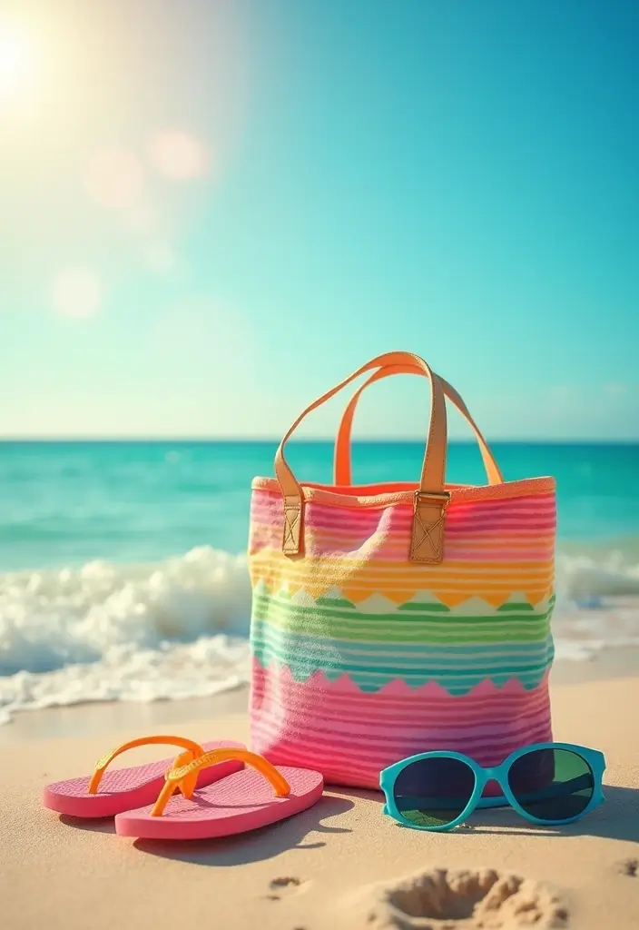24 Stunning Thailand Outfit Ideas That Will Make Your Vacation Unforgettable! - 14. Colorful Beach Bags
