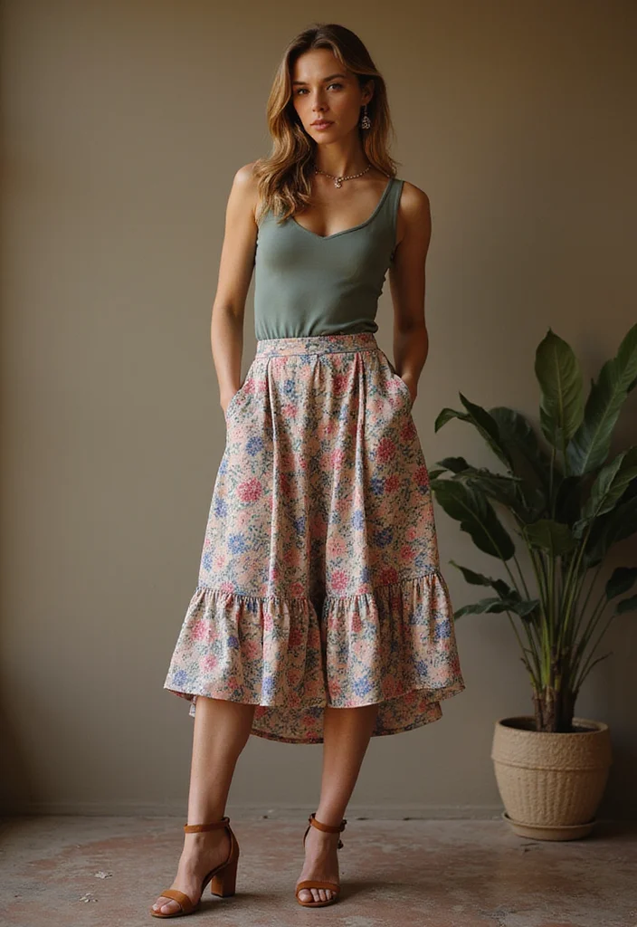 25 Affordable Party Outfit Ideas That Look Expensive (But Aren't!) - 6. Stylish Midi Skirts