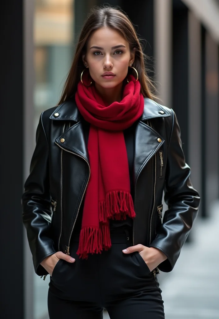 25 Cute Winter Outfits for Teens That Will Make You the Star of the Season! - 4. All-Black Everything with a Twist