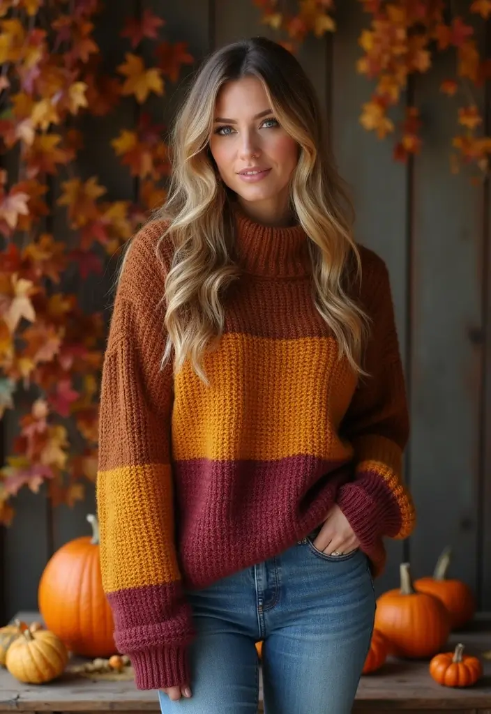 25 Jaw-Dropping Fall Outfits for Plus Size Beauties You Need to Try Right Now! - 1. Cozy Oversized Knit Sweater