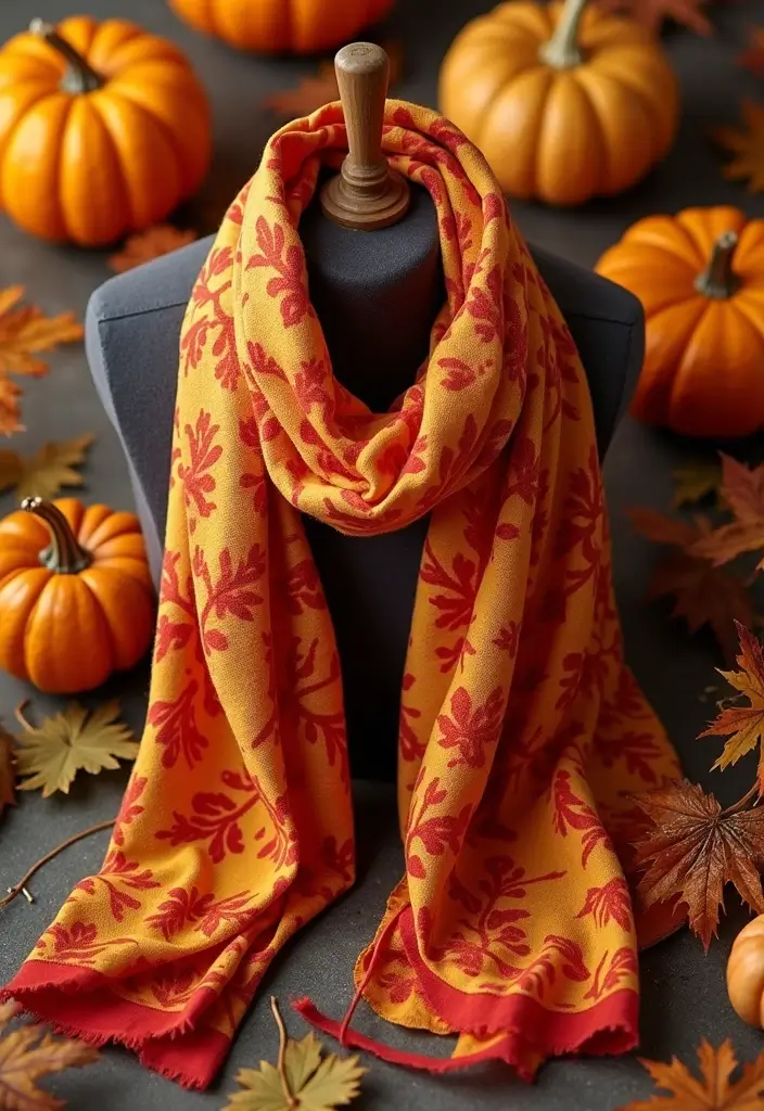 25 Jaw-Dropping Fall Outfits for Plus Size Beauties You Need to Try Right Now! - 11. Bold Print Scarf