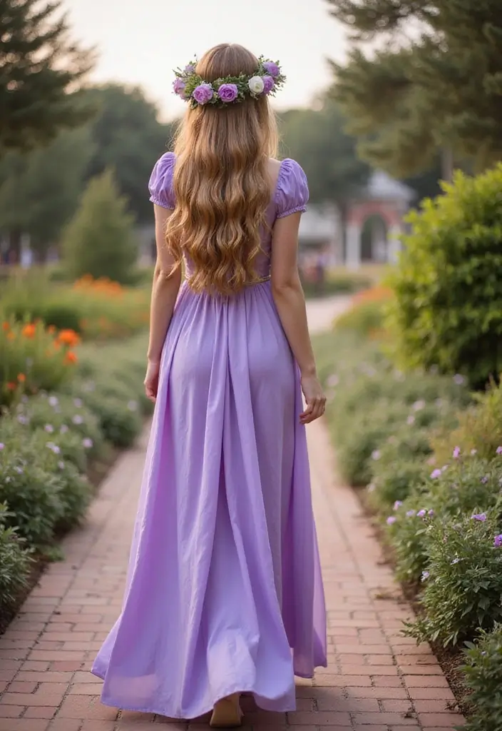25 Magical Disney Outfits for Women That Will Make Your Fall Vacation Unforgettable! - 19. Ethereal Rapunzel Inspired Look