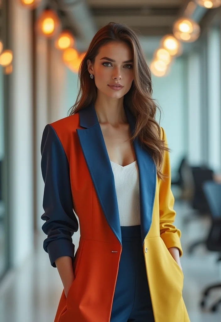 25 Office Outfits for Women This Winter That Will Keep You Looking Hot! - 11. Color Blocked Outfits